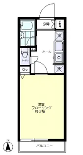 フォレ・ロワール戸山【4階】の間取り