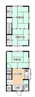 福田アパートの間取り