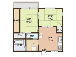 村田ハイツ【2階】の間取り
