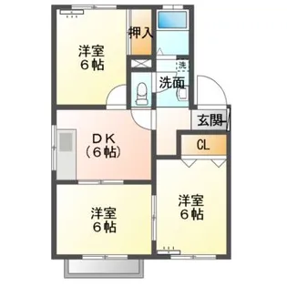 アドバンスI【1階】の間取り