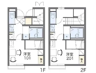 レオパレスクプクプ II【2階】の間取り