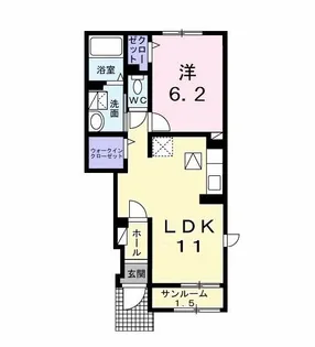 メヴィの森【1階】の間取り