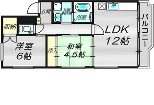 大阪府高槻市栄町1【マンション】の間取り