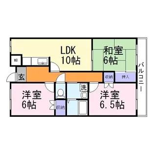 マイシティ303【1階】の間取り