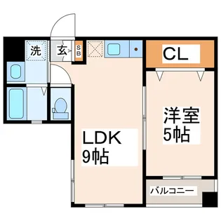 シエスタ坪井【2階】の間取り