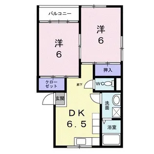 ルーセントA【2階】の間取り