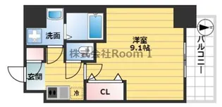 メインステージ心斎橋EAST【9階】の間取り