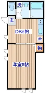 宮城県仙台市太白区越路【アパート】の間取り
