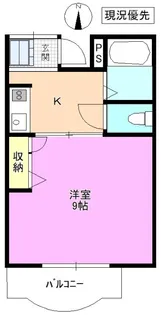 グローリーハイツ B【1階】の間取り