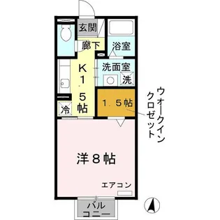 ジェントル阿成【2階】の間取り