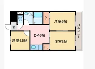 コーワコーポ【1階】の間取り