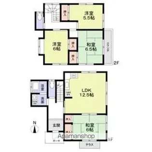 千葉県千葉市中央区松ケ丘町【一戸建】の間取り
