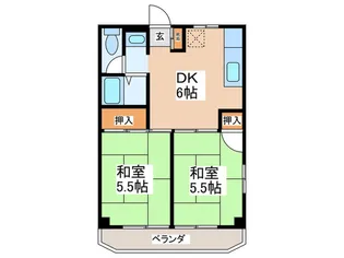 ハイツニート【2階】の間取り