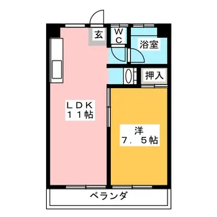 コーポ小池【3階】の間取り