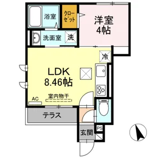 セジュール西台8【1階】の間取り