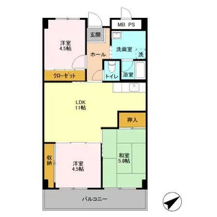 ファーストコーポ幕張本郷【8階】の間取り