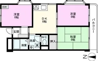 3DKの間取り画像