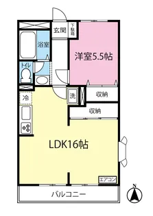 カサグランデMOTOKI【2階】の間取り