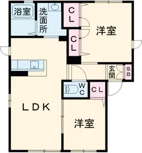 サンハイム本郷【1階】の間取り