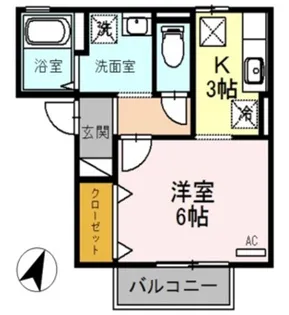 サンフェルティA棟【1階】の間取り