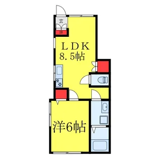 佐崎ハウス【1階】の間取り