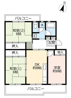 UR真美ヶ丘6丁目【2階】の間取り