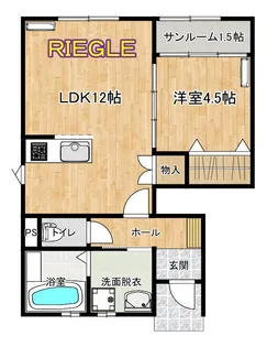 群馬県前橋市前箱田町【アパート】の間取り