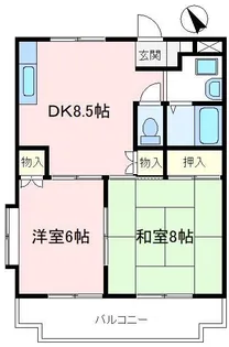 クレスト狭山【2階】の間取り
