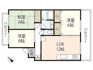ハイコーポYASUDA I【2階】の間取り