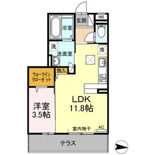 A-bright【1階】の間取り