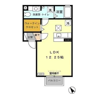 埼玉県深谷市上柴町西5【アパート】の間取り