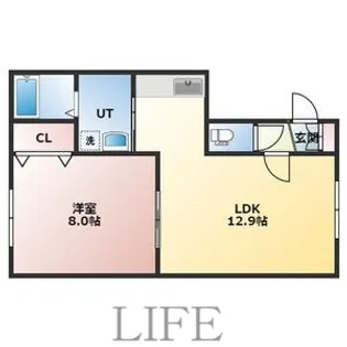 ラヴィー・セーヌ菊水上町【4階】の間取り