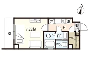 UMWELT BILD ZWEI【6階】の間取り