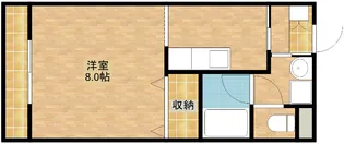 オリオンアパートメント【3階】の間取り