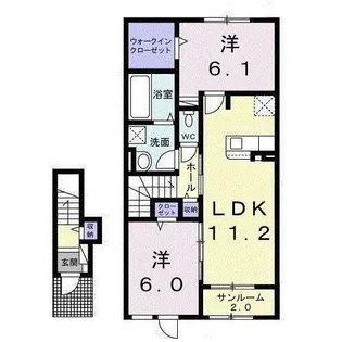 プランドールI【2階】の間取り