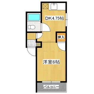 メゾン美芳【2階】の間取り