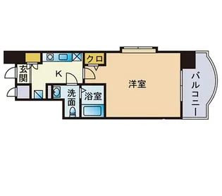 1Kの間取り画像