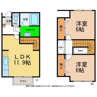 コーポリンクス2の間取り