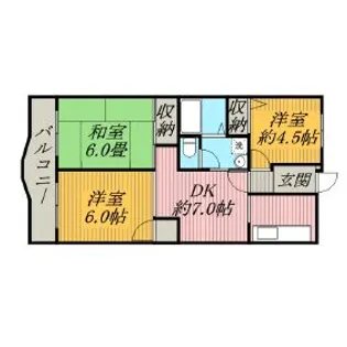 グレープ・パル【1階】の間取り