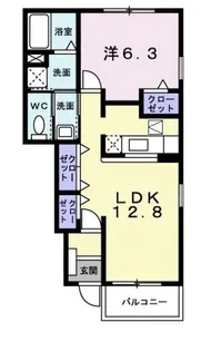 カンフォートG・III【1階】の間取り