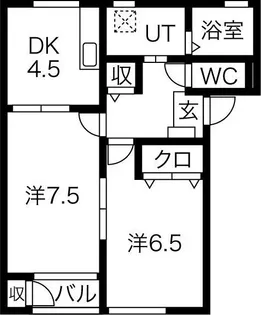 ステラA【1階】の間取り