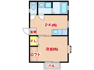 キャッスルヒル【2階】の間取り