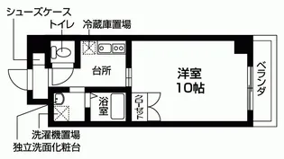 アミティエ六条【3階】の間取り