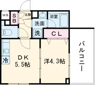 GENOVIA京成立石V【2階】の間取り