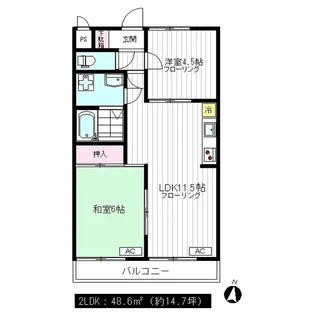 ドミシール吉祥寺【3階】の間取り