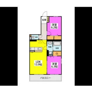 GRAN GRACE久留米南2【1階】の間取り