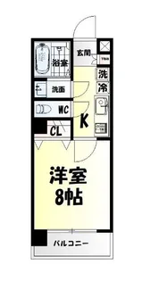 シティマンション木町通【7階】の間取り