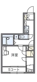 レオパレスMelodey【2階】の間取り