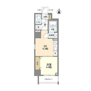 東京都江東区毛利2【マンション】の間取り