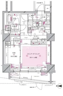 ディアナコート御苑内藤町【1階】の間取り